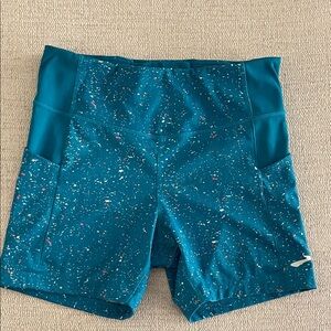 Brooks Blue and White Athletic Shorts